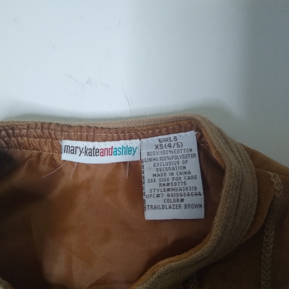 Vintage Mary Kate & Ashley Vest Brown Native American/Boho inspired XS 4/5 - Picture 4 of 5